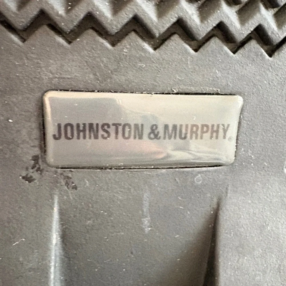 Johnston & Murphy Mens 13 M Brown Pebbled Leather Split Toe‎ Oxfords 20-7223